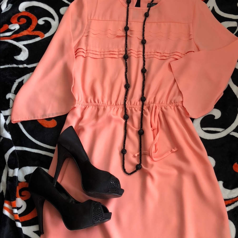 Peach dress